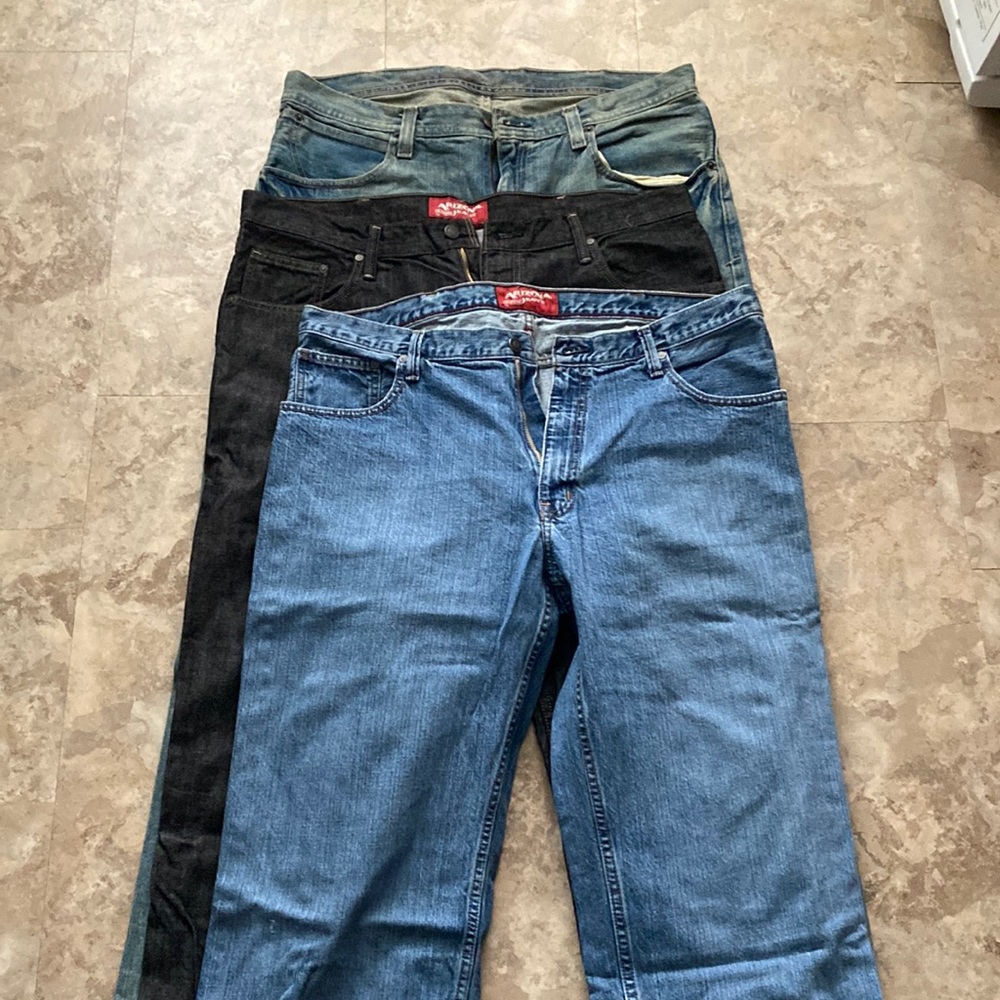 Three pairs of Arizona jeans